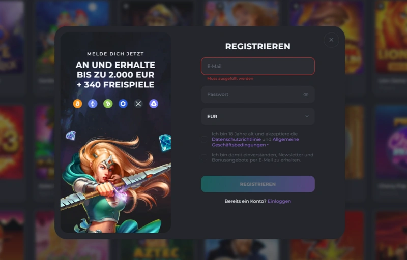 casinobello registration page